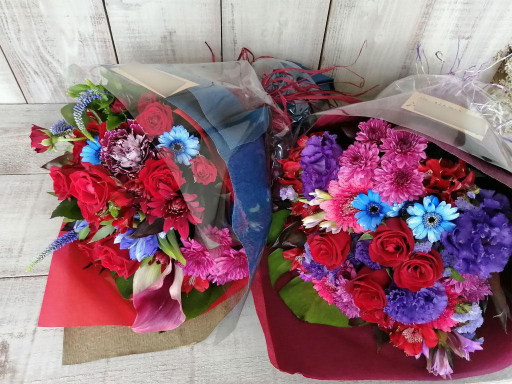 世田谷区池尻にお届けしたライブ御祝い＆誕生日の男性用花束